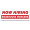Signmission Now Hiring Warehouse Workers Banner Apply Inside Accepting Application Single Sided B-120-30321 - alternate 1